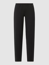 Loungebroek met logo-applicatie  van Skiny Zwart - 31