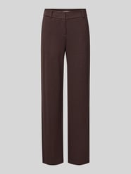 Wide leg stoffen broek met paspelzakken aan de achterkant van Christian Berg Woman - 22