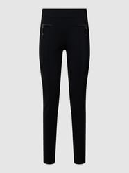 Broek met elastische band, model 'Otti' van Raffaello Rossi Grijs / zwart - 46