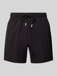 Badehose mit elastischem Bund Modell 'Iconic' von BOSS Schwarz - 4