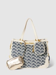 Shopper mit Label-Print Modell 'Wisteria' von Juicy Couture Blau - 7
