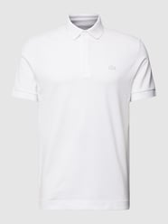 Poloshirt mit Logo-Stitching von Lacoste Weiß - 10