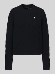 Kaschmirpullover mit Zopfmuster von Polo Ralph Lauren - 48