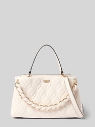 Handtas in leerlook met logodetail van GUESS - 38