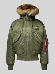 Bomberka z detalem z logo od Alpha Industries Zielony - 23