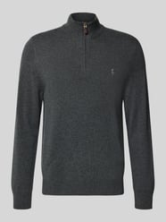 Sweter z dzianiny z wełny ze stójką i zamkiem błyskawicznym od Polo Ralph Lauren - 46