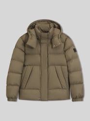Regular fit gewatteerd jack met opstaande kraag met drukknopen van BOSS Beige - 30