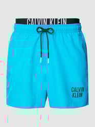 Badehose mit Label-Details von Calvin Klein Underwear Türkis - 46