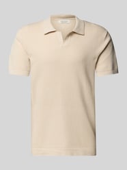 Regular Fit Poloshirt mit Strukturmuster Modell 'MATEO' von Casual Friday Beige - 5