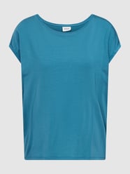 T-shirt met ronde hals, model 'PLAIN' van Vero Moda Blauw / turquoise - 44