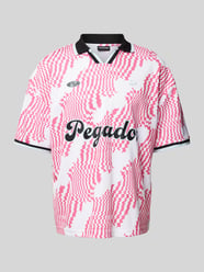 Regular Fit Poloshirt mit Label-Print von Pegador Pink - 12