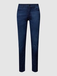 Straight Fit Jeans mit Logo-Detail Modell 'Maine' von BOSS Blau - 19