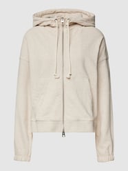 Sweatjacke mit Label-Details von Marc O'Polo Beige - 8