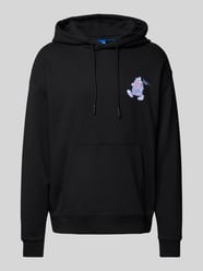 Hoodie mit Moitv-Print Modell 'Namiko' von Hugo Blue Schwarz - 47