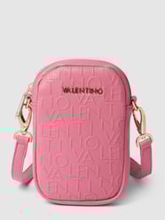 Torebka na telefon komórkowy z logo na całej powierzchni model ‘RELAX’ od VALENTINO BAGS Fuksjowy - 27