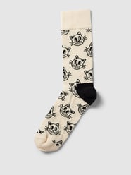 Socken mit Allover-Muster Modell 'Cat' von Happy Socks Schwarz - 18