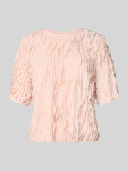 Regular Fit T-Shirt mit Rundhalsausschnitt von Jake*s Collection Pink - 33