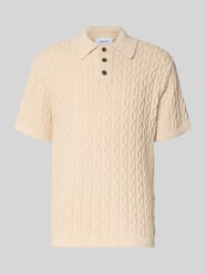 Regular Fit Poloshirt mit Knopfleiste Modell 'Garrett' von Les Deux Beige - 20