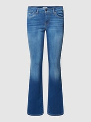 Jeansy z detalami z logo model ‘PICCADILLY’ od Pepe Jeans Niebieski - 36