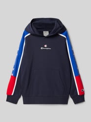 Hoodie mit Label-Print von CHAMPION Blau - 45