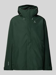 Softshell-jack met labelprint, model 'OKERE' van Schöffel Groen - 35