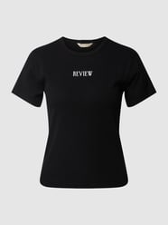 T-Shirt mit Rundhalsausschnitt von REVIEW Grau / Schwarz - 3