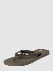 Teenslippers met labelopschrift, model 'Pacific' van BOSS Groen - 41