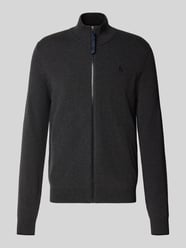 Strickjacke aus reiner Baumwolle mit Reißverschluss von LERROS - 3