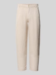Leinenhose mit Eingrifftaschen Modell 'KARL LAWRENCE' von JACK & JONES Premium Beige - 9