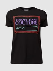 T-Shirt mit Logo von Versace Jeans Couture Schwarz - 46