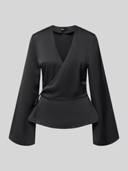 Satinbluse in Wickel-Optik mit Kimonoärmeln von Gina Tricot - 18