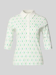 Koszulka polo krój slim fit z aplikacją z logo od Marc Cain - 31