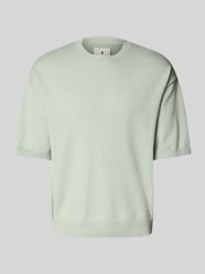 T-Shirt in Strick-Optik mit gerippten Abschlüssen von Jack & Jones Premium - 42