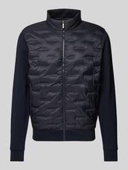 Sweatjacke mit Stehkragen von bugatti Blau - 36