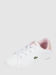 Sneakers in leerlook, model 'Graduate' van Lacoste Wit - 31