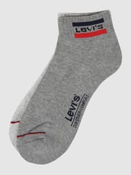 Sokken met stretch per 2 paar van Levi's® Grijs / zwart - 36