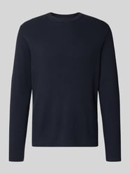 Sweter dzianinowy z mieszanki bawełny, krój slim fit od Lindbergh - 33
