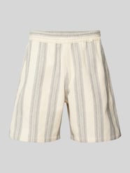 Regular Fit Shorts mit Strukturmuster Modell 'DODSON' von Carhartt Work In Progress Beige - 36