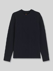 Pullover aus Schurwolle mit Zopfstruktur von BOSS Orange - 32