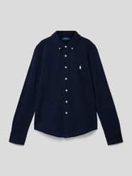 Overhemd met labelstitching van Polo Ralph Lauren Teens Blauw - 19