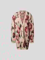 Strickjacke mit floralem Allover-Muster von Magda Butrym Beige - 19