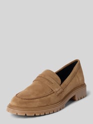 Instappers van echt leer Model 'Chunky Loafer' van Tamaris - 18