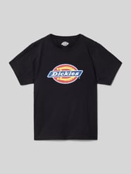 T-Shirt mit Label-Print von Dickies Schwarz - 17