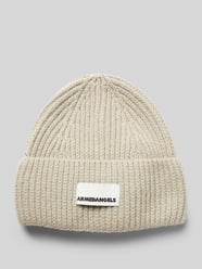 Beanie mit Label-Patch Modell 'Kayaas' von Armedangels Beige - 24