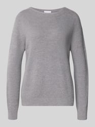 Sweter z dzianiny z prążkowanymi wykończeniami od Rich & Royal - 21