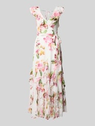 Maxikleid mit Volants und Bindegürtel von VM by Vera Mont Pink - 37