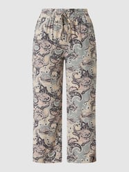 Culotte van viscose met paisleymotief van Soyaconcept Groen - 17