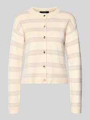 Kardigan o kroju regular fit z Mieszanka wiskozy Model 'GOLD STRIPE' od VERO MODA - 8