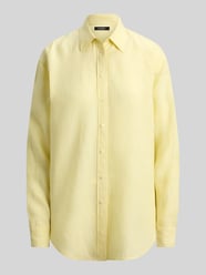 Bluzka lniana, krój regular fit od Lauren Ralph Lauren - 10