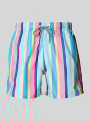 Badehose mit Streifenmuster Modell 'Cake Stripe' von BOARDIES - 4